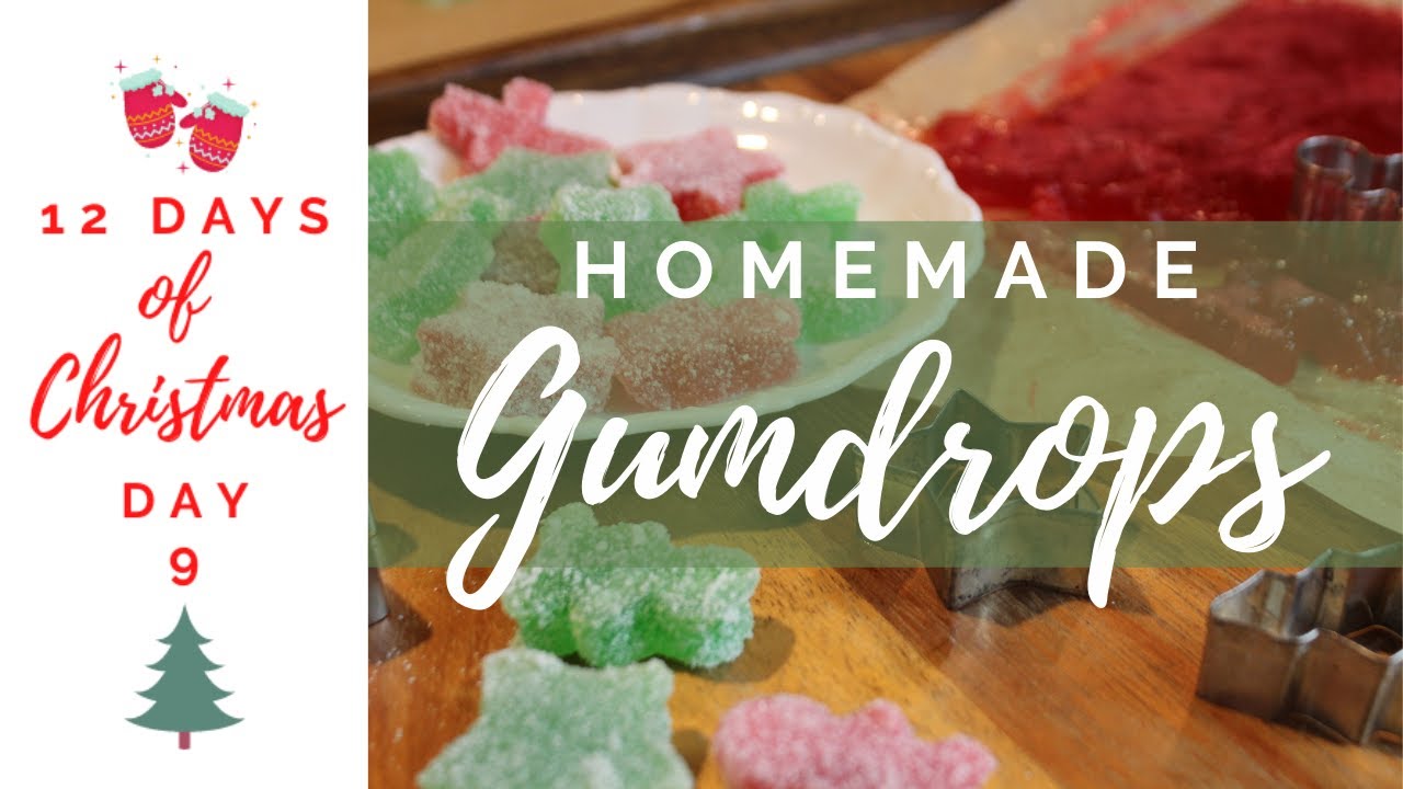 12 Days of Christmas Day 9 ~ Homemade Gumdrops & Recipe