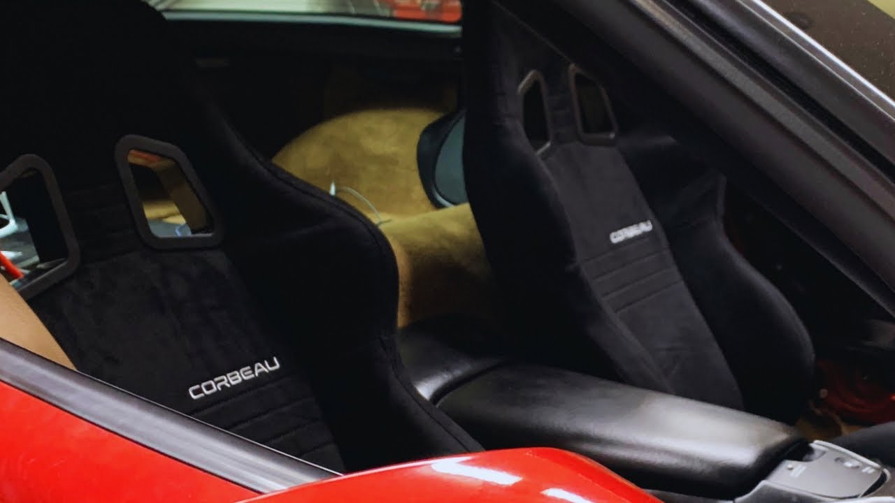 Corbeau A4 seats in a C5 Corvette and continuing sound system