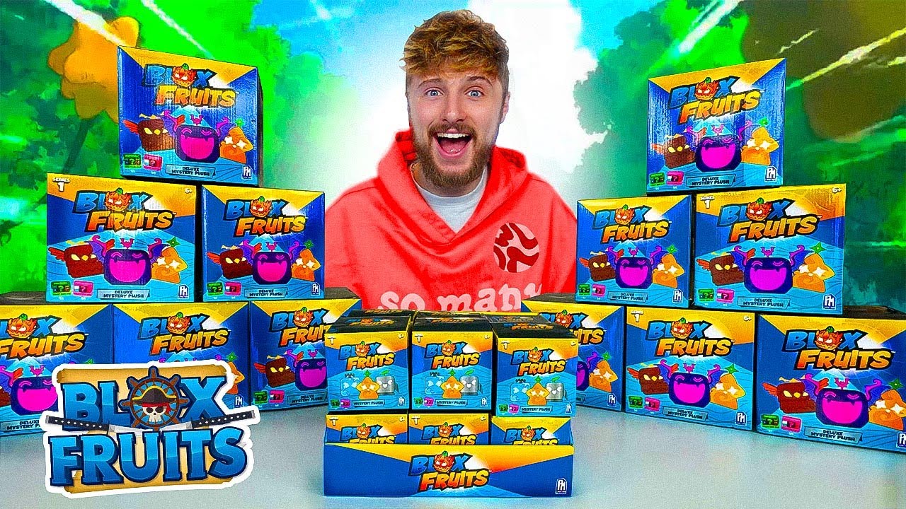Unboxing 100 Mystery Blox Fruit Plushies (FREE CODE)