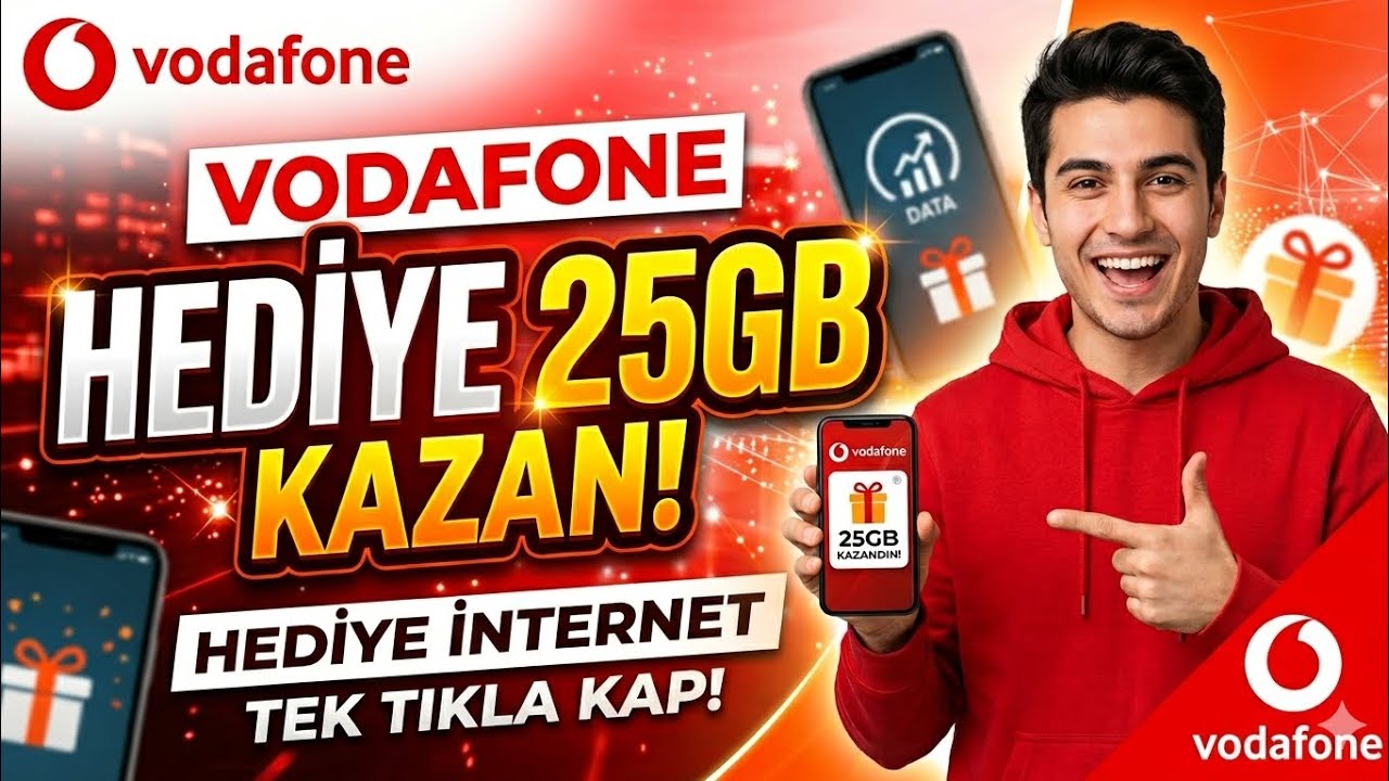 ✅VODAFONE BEDAVA İNTERNET 2026 - VODAFONE BEDAVA 25GB İNTERNET KAZANMAK✅