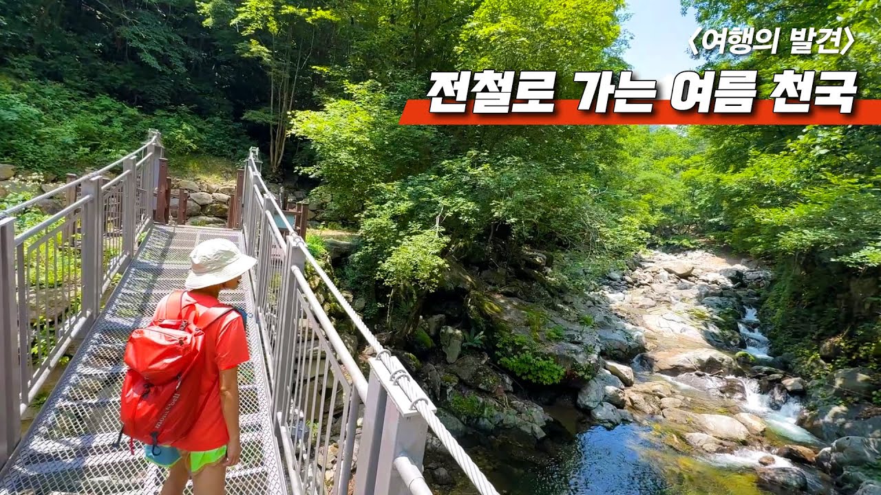 🚶서울 근교 누구나 쉽게 걷는 4.7km 시원한 계곡 트레킹+폭포·출렁다리·징검다리 | 📸대중교통 당일치기