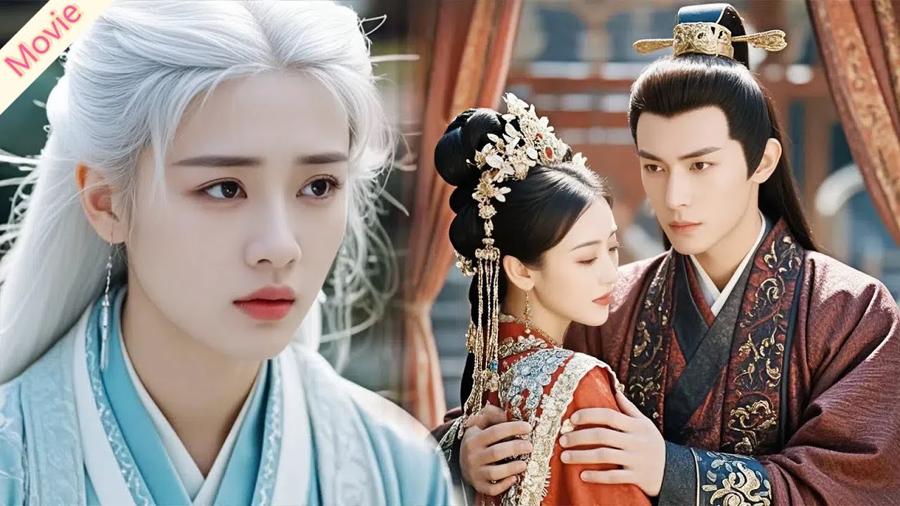 The general is marrying another woman. The princess is so sad that her hair turns white instantly.
