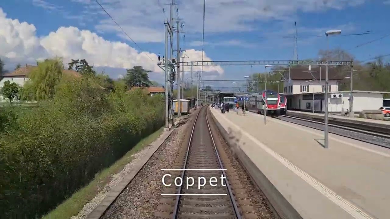 [Cab-ride] [Führerstandmitfahrt] Genève - Lausanne, en cabine d'une KISS (RABe 511)
