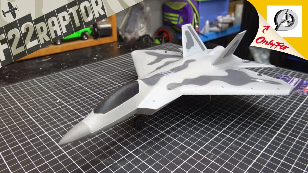 &iexcl;Jet F22 de RC super f&aacute;cil de volar! Eachine Mini F22 Raptor EPP 260mm con giroscopio |DRONEPEDIA
