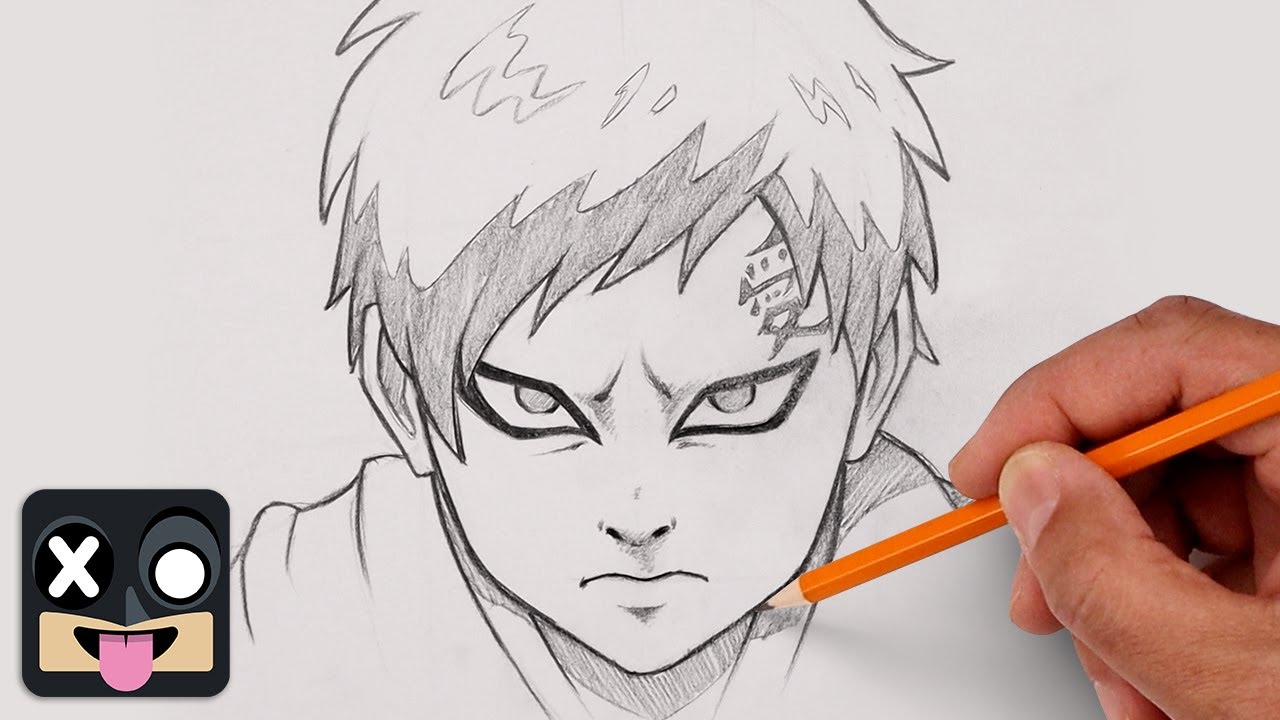 How To Draw Anime | Gaara | Naruto Step by Step Sketch Tutorial