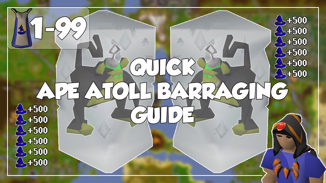 Quick Maniacal Monkey Bursting/Barraging Guide - 1-99 Magic - Old School Runescape/OSRS