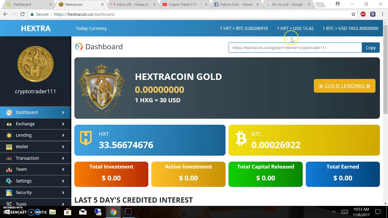 Hextra Coin and Westerncoin update