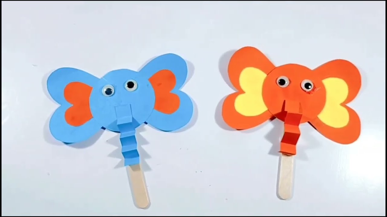 Membuat Gajah Dari Kertas Origami || Kreativitas PAUD || Elephant from Origami