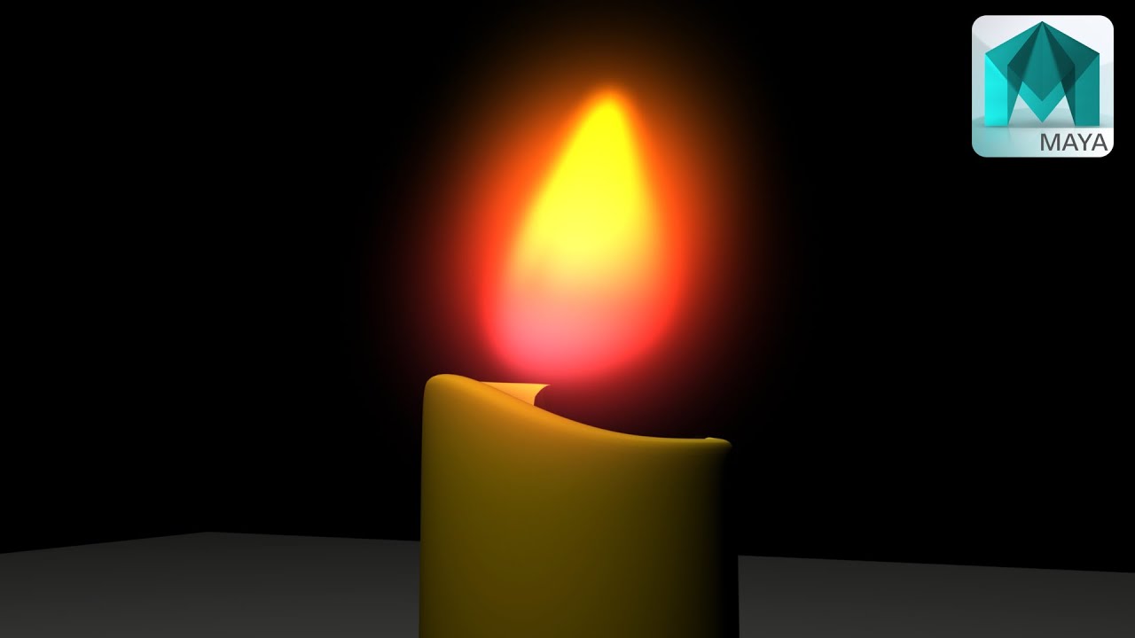How to create and animate a Cartoon Candle in Maya 2016