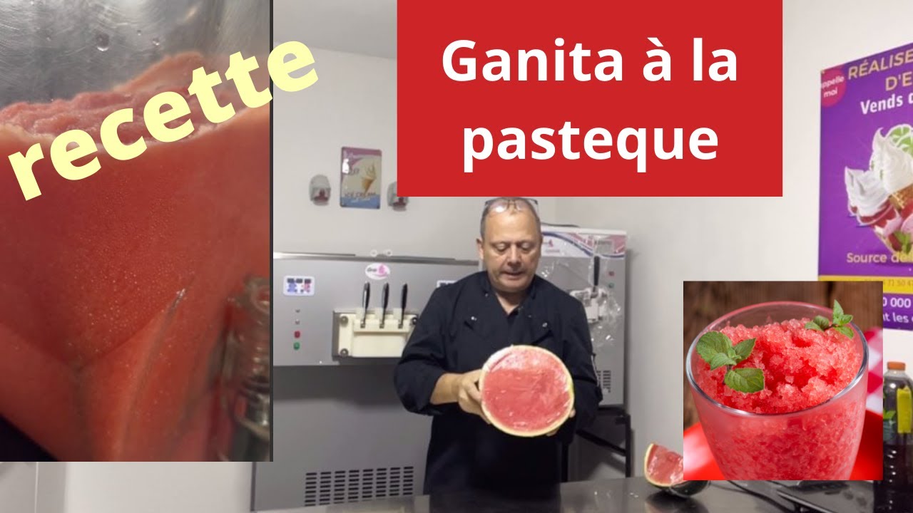 recette granita à la pastèque ( fruit naturel )et sans sucre ajouté
