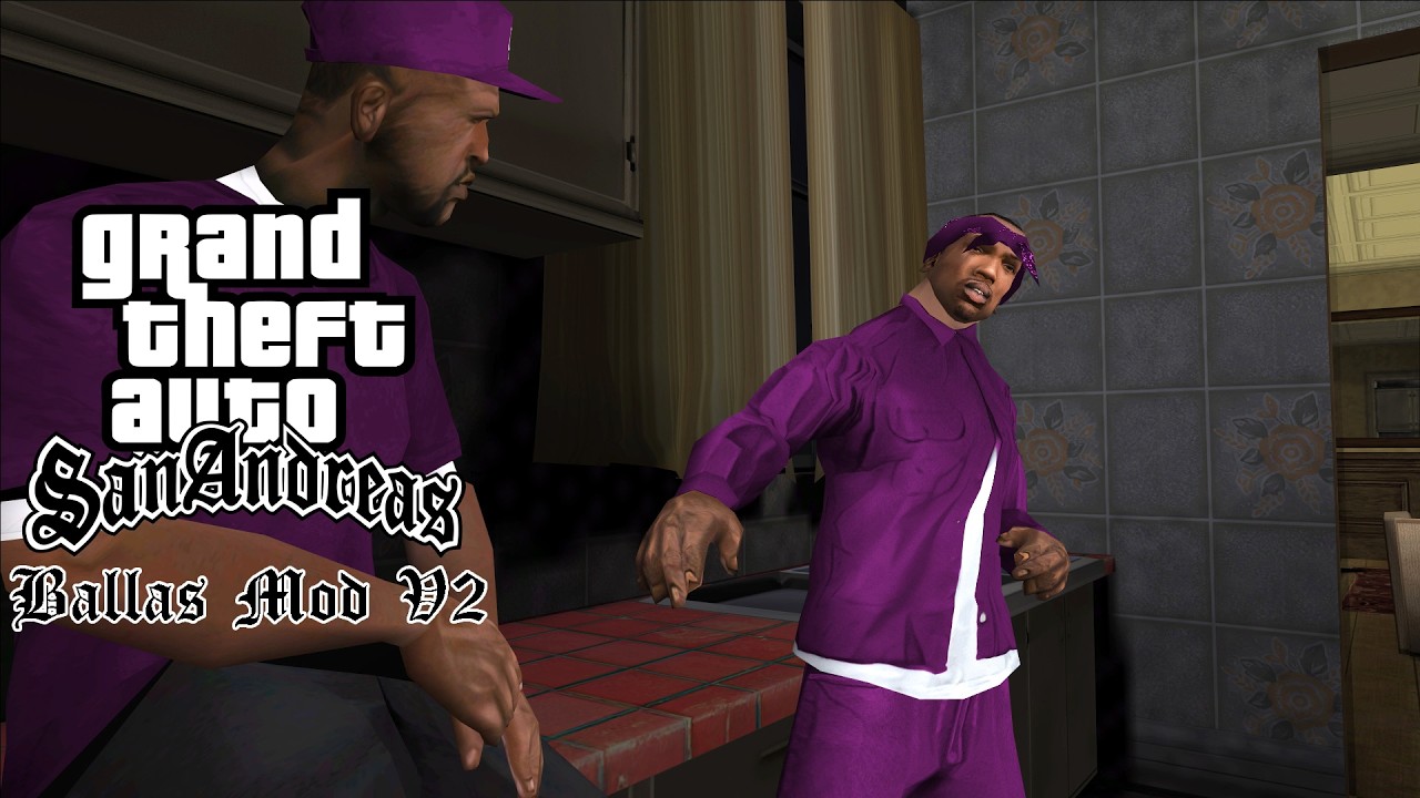 GTA San Andreas: Ballas Mod V2 betekintő: Kibővített elfoglalható területek - Ballas 4 Life