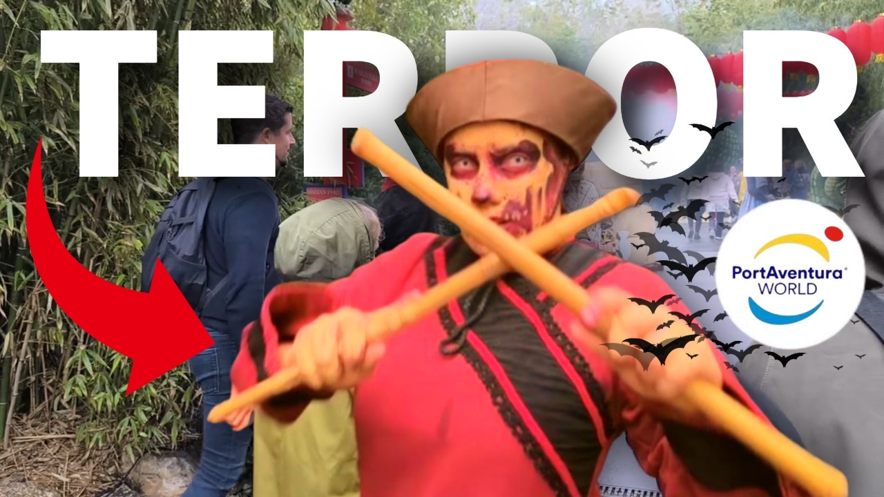 LA MALDICIÓN DEL EMPERADOR POV 👹| Scare Zone China en PortAventura Halloween 2025
