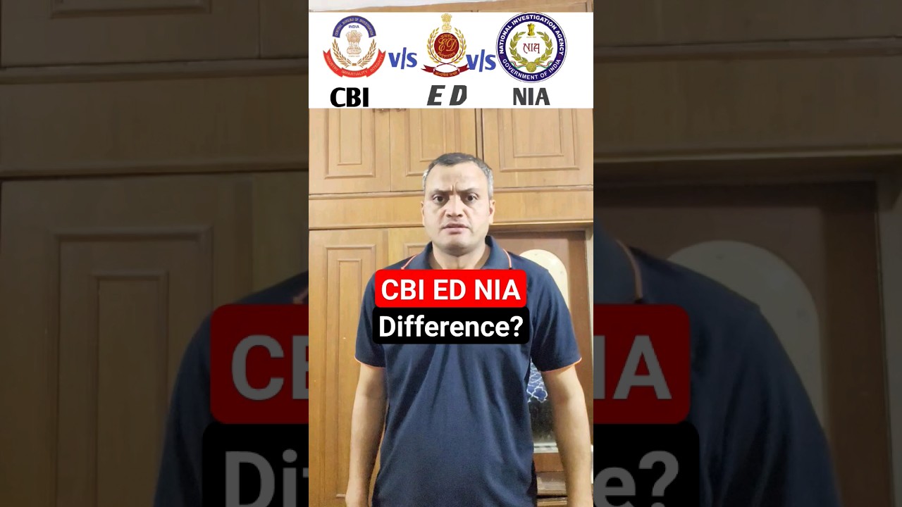 CBI ED NIA में क्या अंतर है #cbi #nia #viral #shorts #deepakkumartips