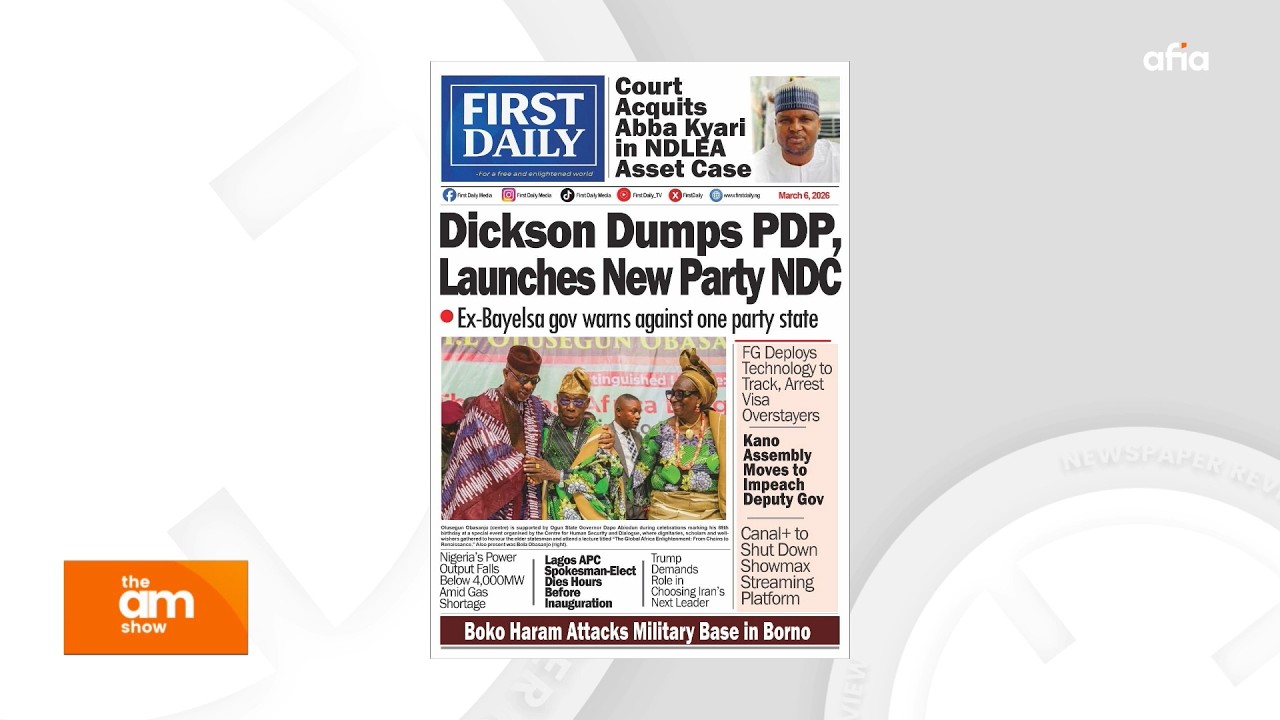 DICKSON DUMPS PDP, LAUNCHES NEW PARTY NDC | EX-BAYELSA GOV WARNS AGAINST ONE PARTY STATE