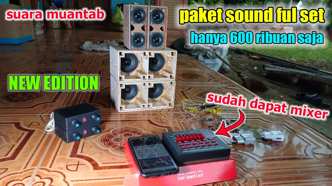 paket sound miniatur HANYA 600 RIBUAN SAJA sudah full set siap bunyi