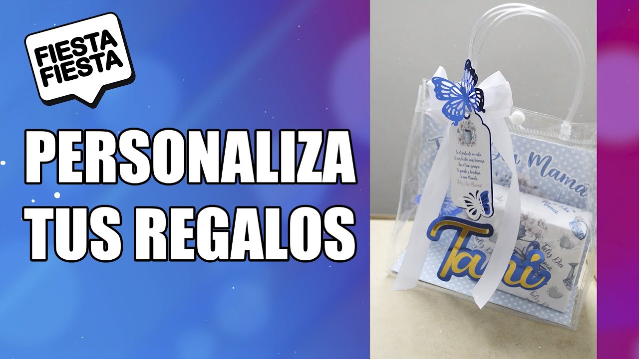 ¡Cómo personalizar un REGALO! Con una bolsa transparente PARA TODA OCASIÓN