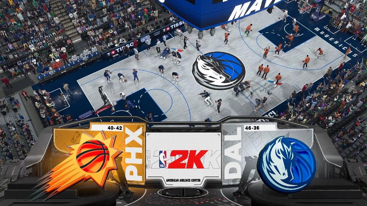 NBA 2K26 - Suns at Mavs (play-in game) - PS5 gameplay