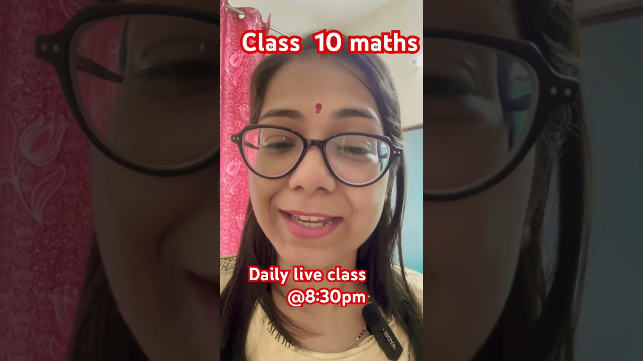 Class 10 maths daily live class #shorts
