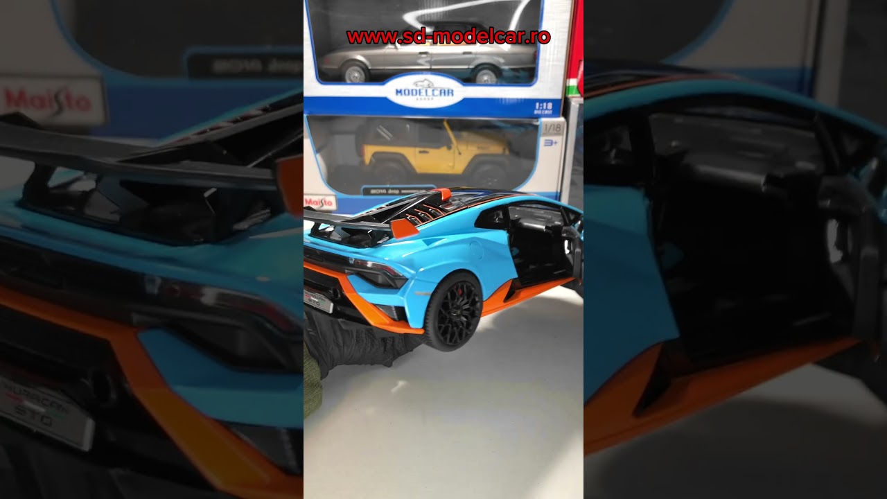 Lamborghini Huracan STO 1:18 Rastar Diecast Model disponibila pe www.sd-modelcar.ro