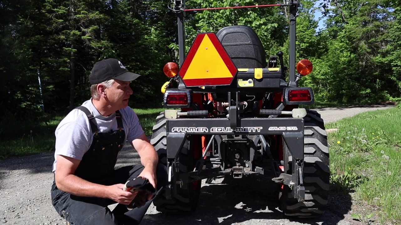 #172 kubota B2601 tractor. Adapting Implements to be Quick Hitch Compatible. outdoor channel.