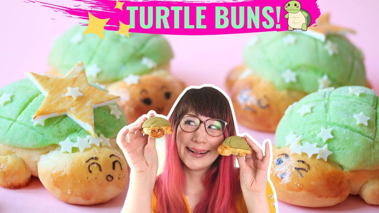 Make Turtle Melonpan Buns! Cute and delicious! | Kim-Joy's Kitchen