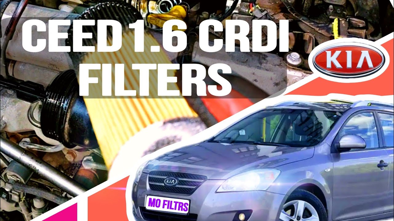 change filters KIA ceed 1.6 crdi