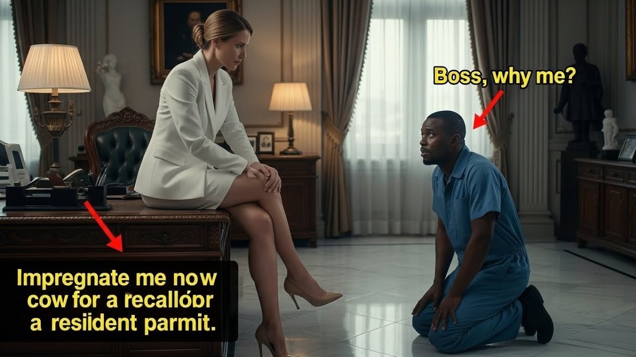 A billionaire boss gave☑permanent residence visa to apoor janitor to get her pregnantthen...#tales