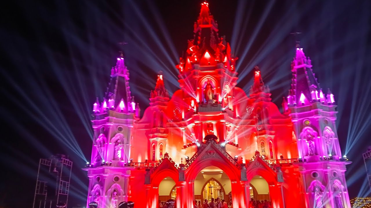 Wayanad amalolbhavabmatha devalayam light show 