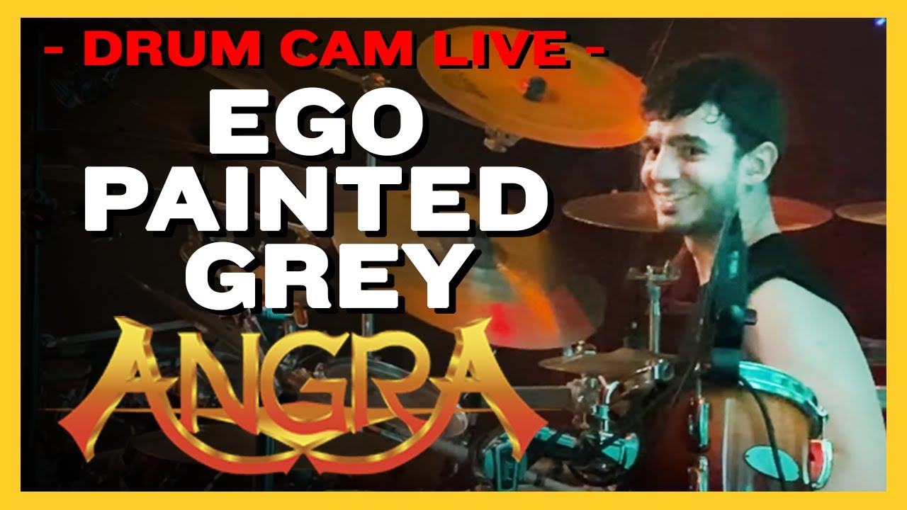 (DRUM CAM) ANGRA - Ego Painted Grey Live in Juíz de Fora - Bruno Valverde