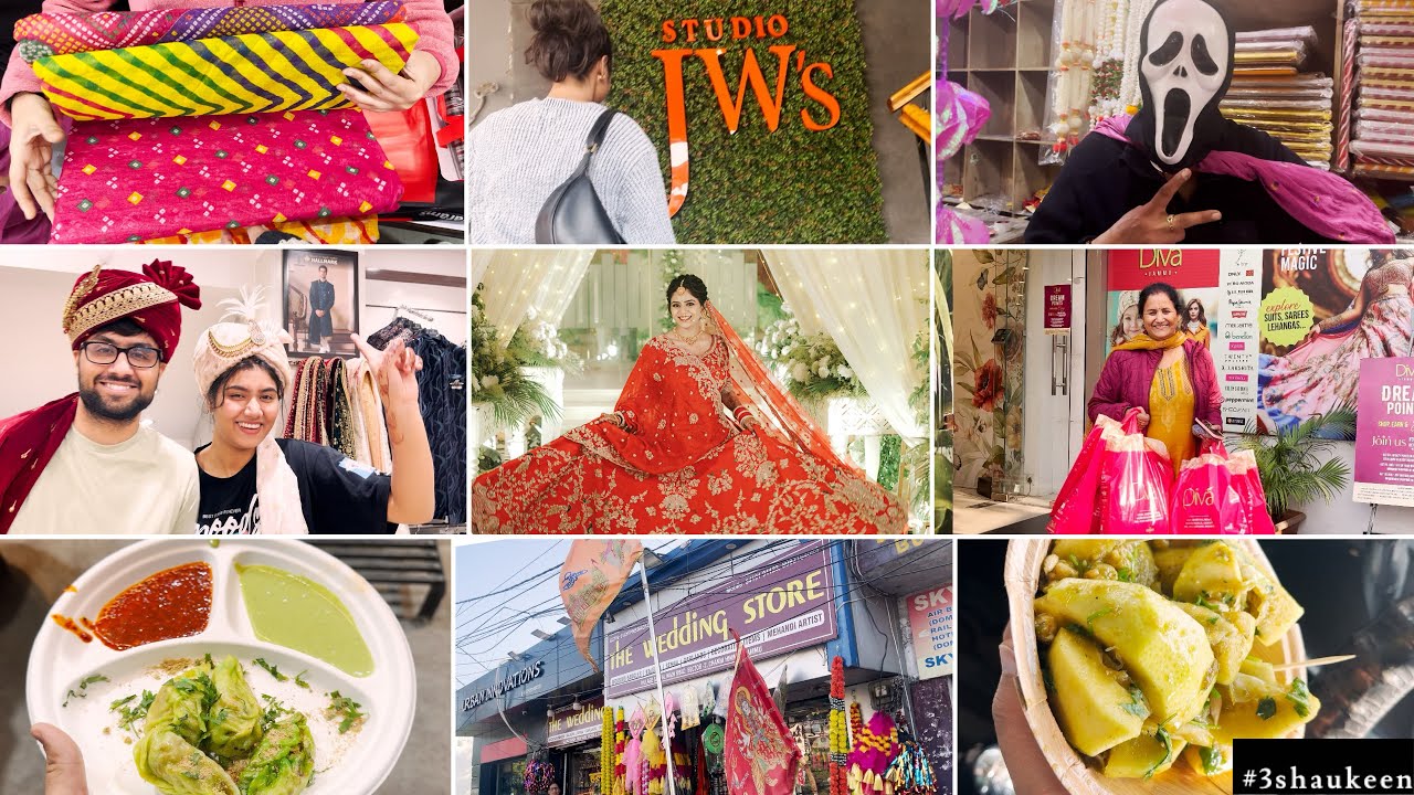 SHAADI Ki Shopping🤯🥰 | First Time Facial🤔 | Jammu City Street Food🍔🍟 | #wedding #3shaukeen #168