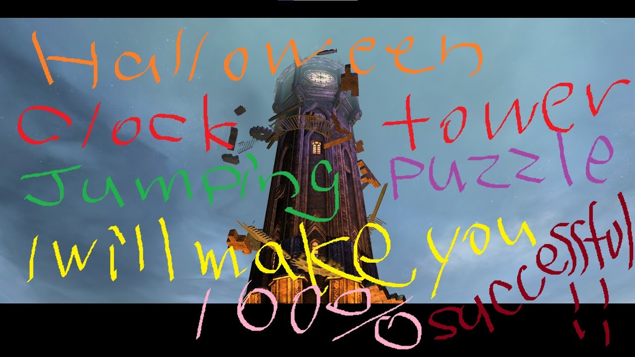 Guild Wars 2 clock tower jumping puzzle make easier with using safety net item introduce