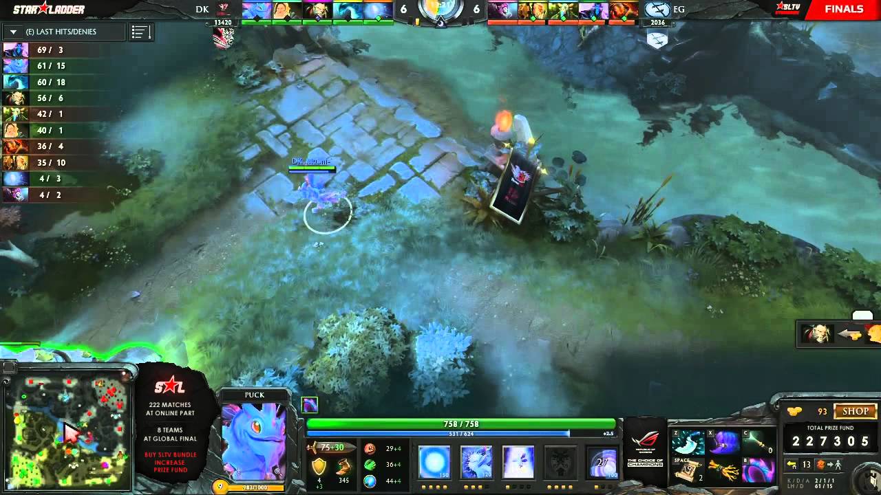 DK vs EG - Game 2 (Starladder IX LAN - WB Final)