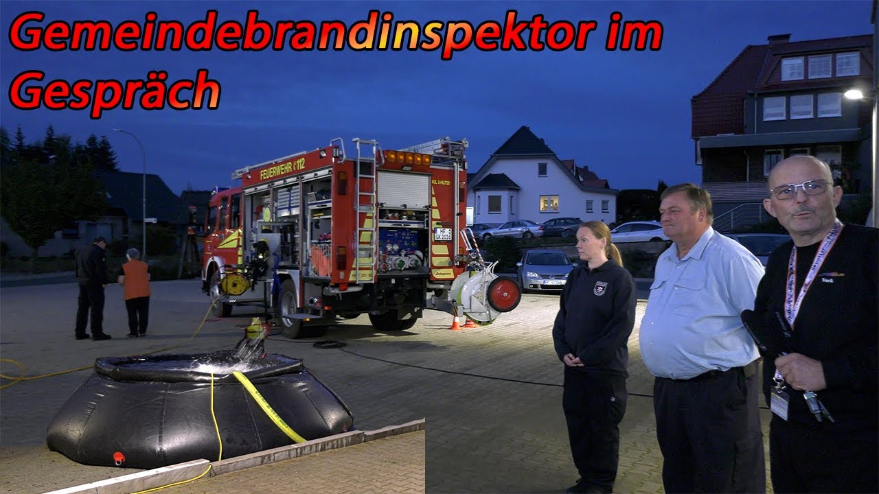 Abschließendes Gespräch mit dem Gemeindebrandinspektor Frank Rieke der FFW Kirchlengern