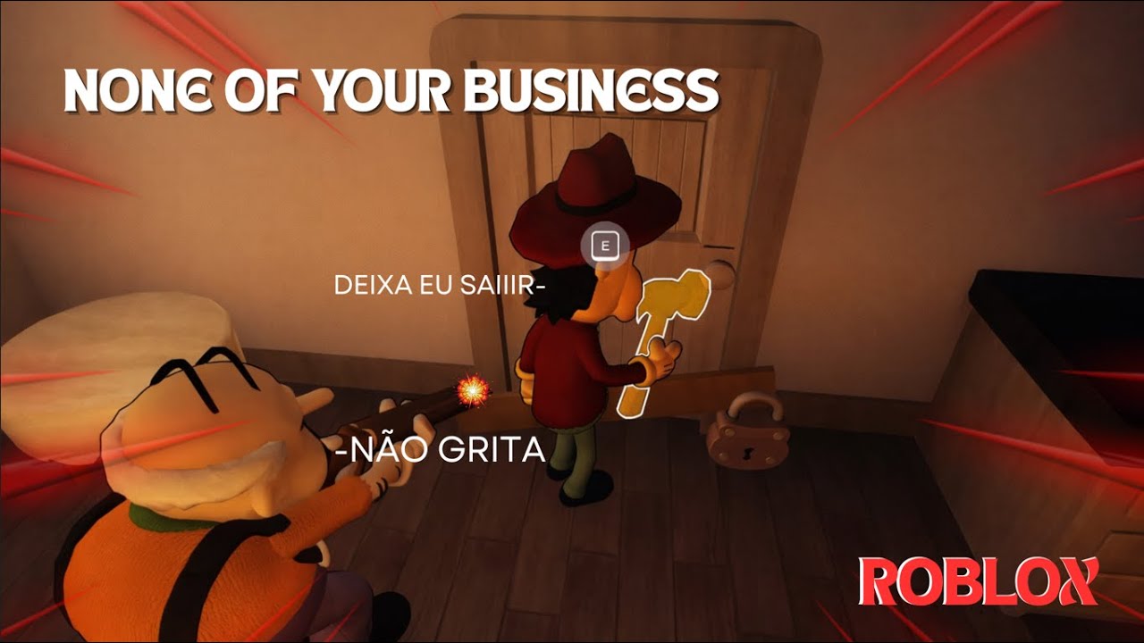 INVADIMOS A CASA ERRADA... | Roblox - None of your Business