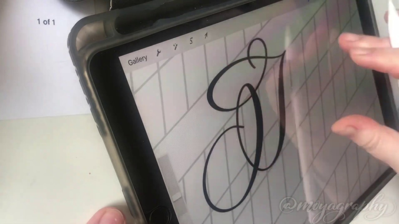 Creating a personalised calligraphy coaster with an iPad, a Cricut, and my calligraphy skills