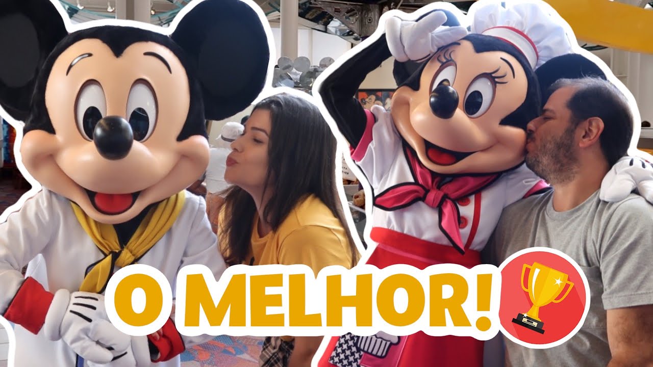 CHEF MICKEY`S: NOSSA REFEIÇÃO COM PERSONAGENS DA DISNEY FAVORITA