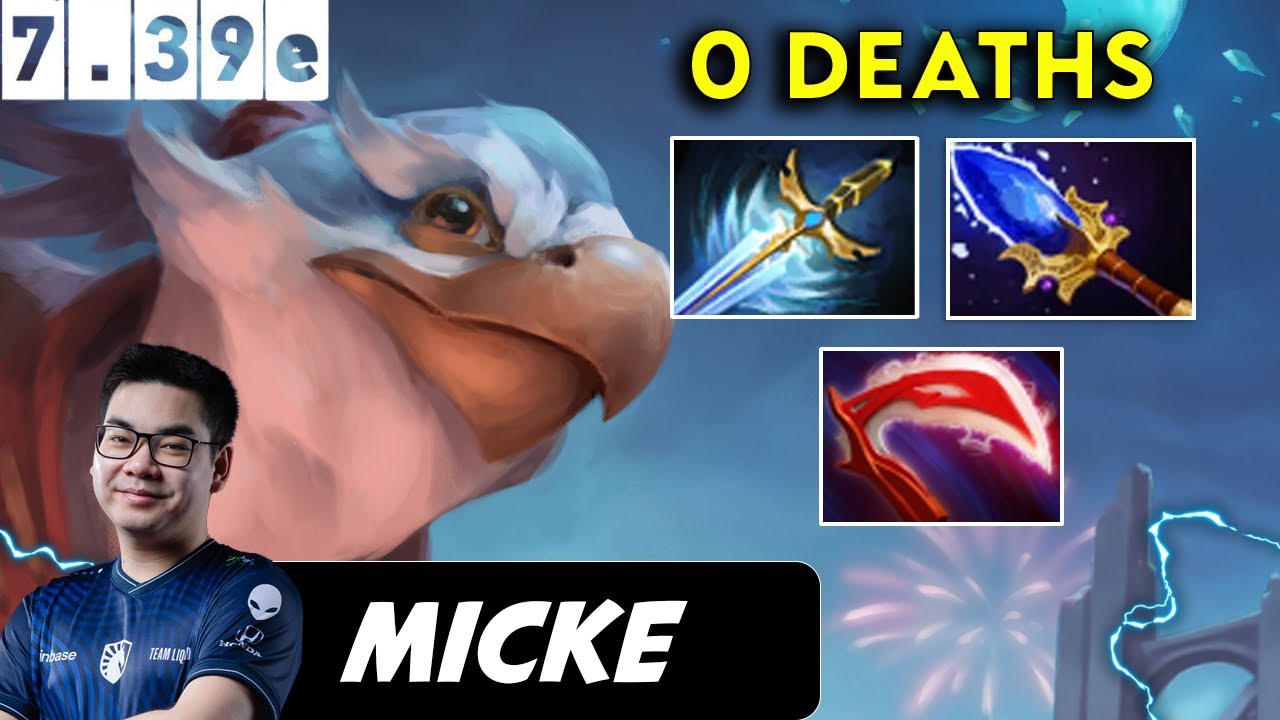 Micke Kez Safelane 12 Kills - Dota 2 Patch 7.39e Pro player Full Gameplay