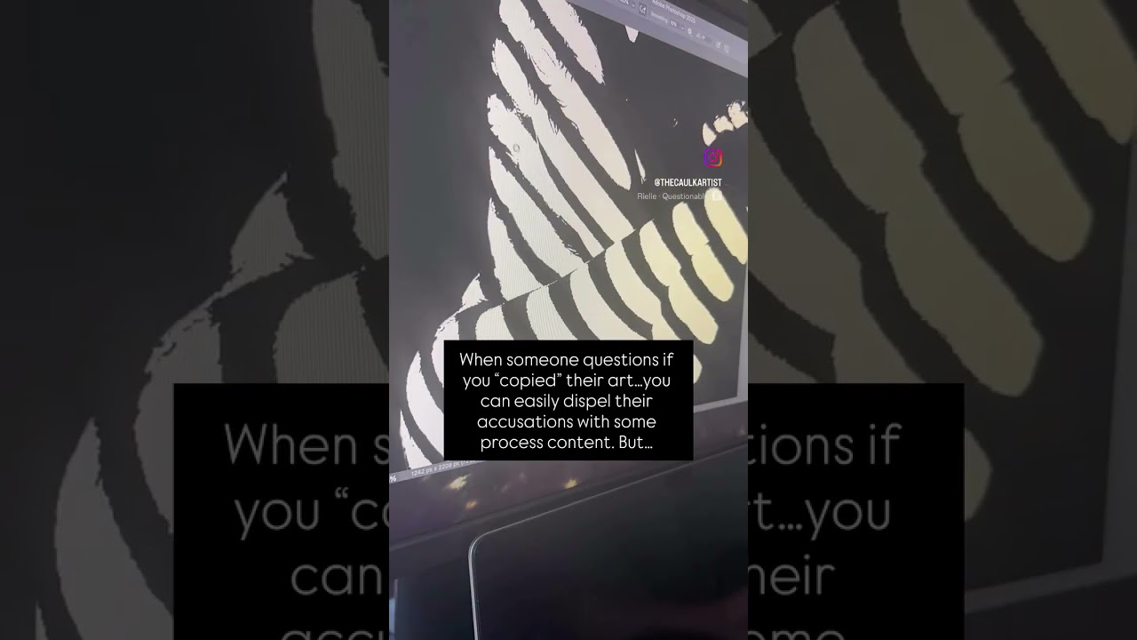 When another artists questions your originality, hit them back worh a process video