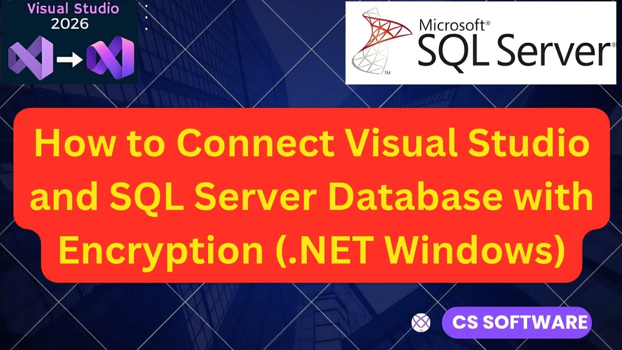 How to Connect SQL Server Database With Encryption Windows Forms Apps