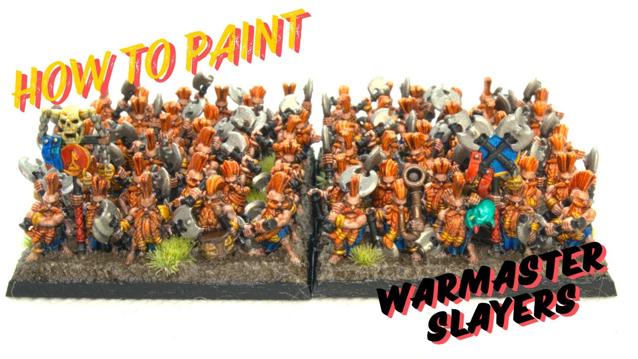 How to Paint: Warmaster Dwarf Slayers