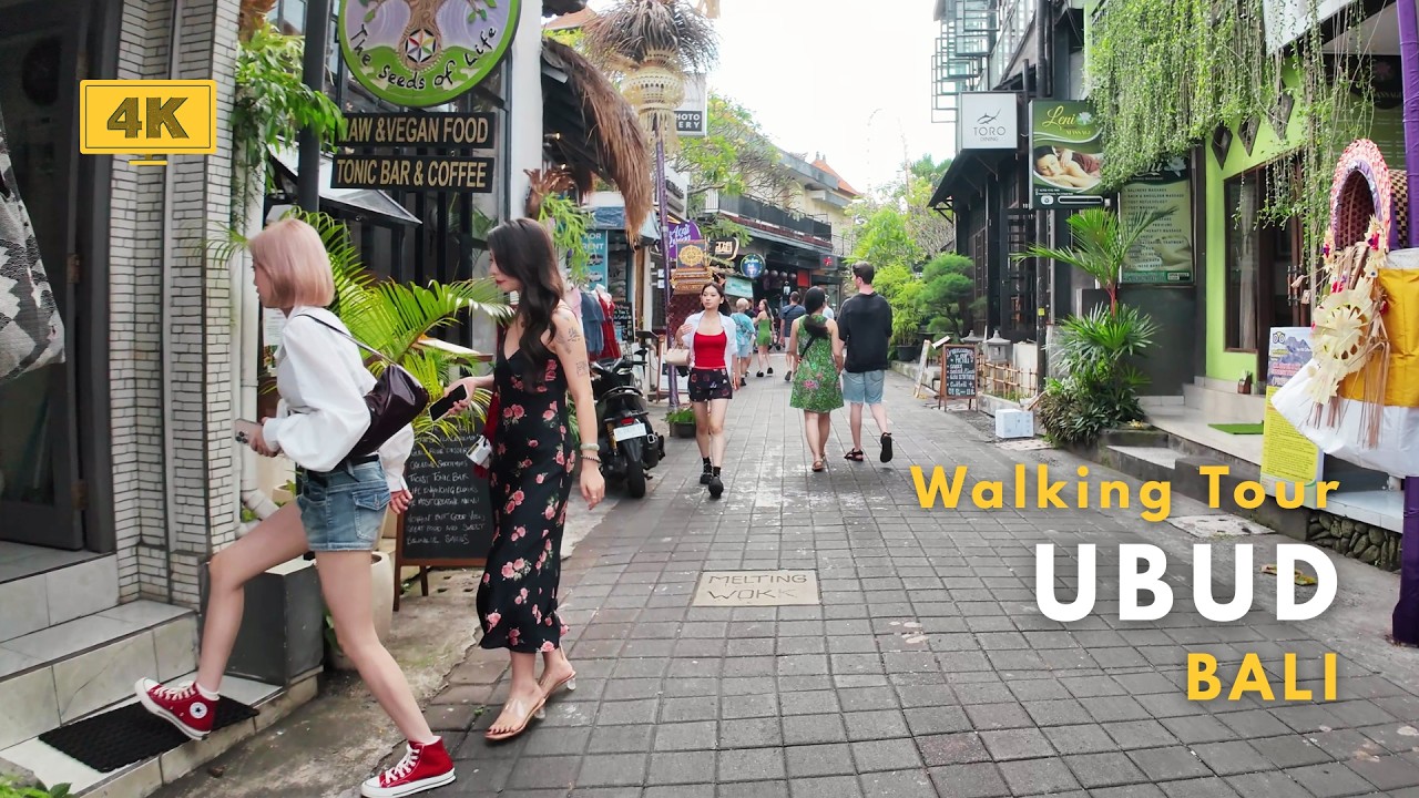 UBUD, Bali 2026 Walking Tour 4K 60FPS | Ubud Palace, Romantic Goutama Street & Karna Street Market