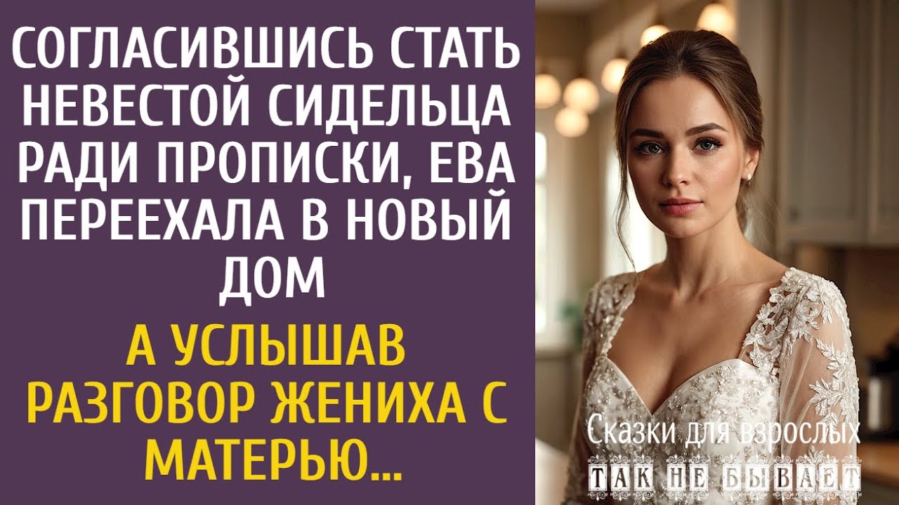 Согласившись стать невестой сидельца ради прописки, Ева переехала в новый дом… А услышав речь жениха
