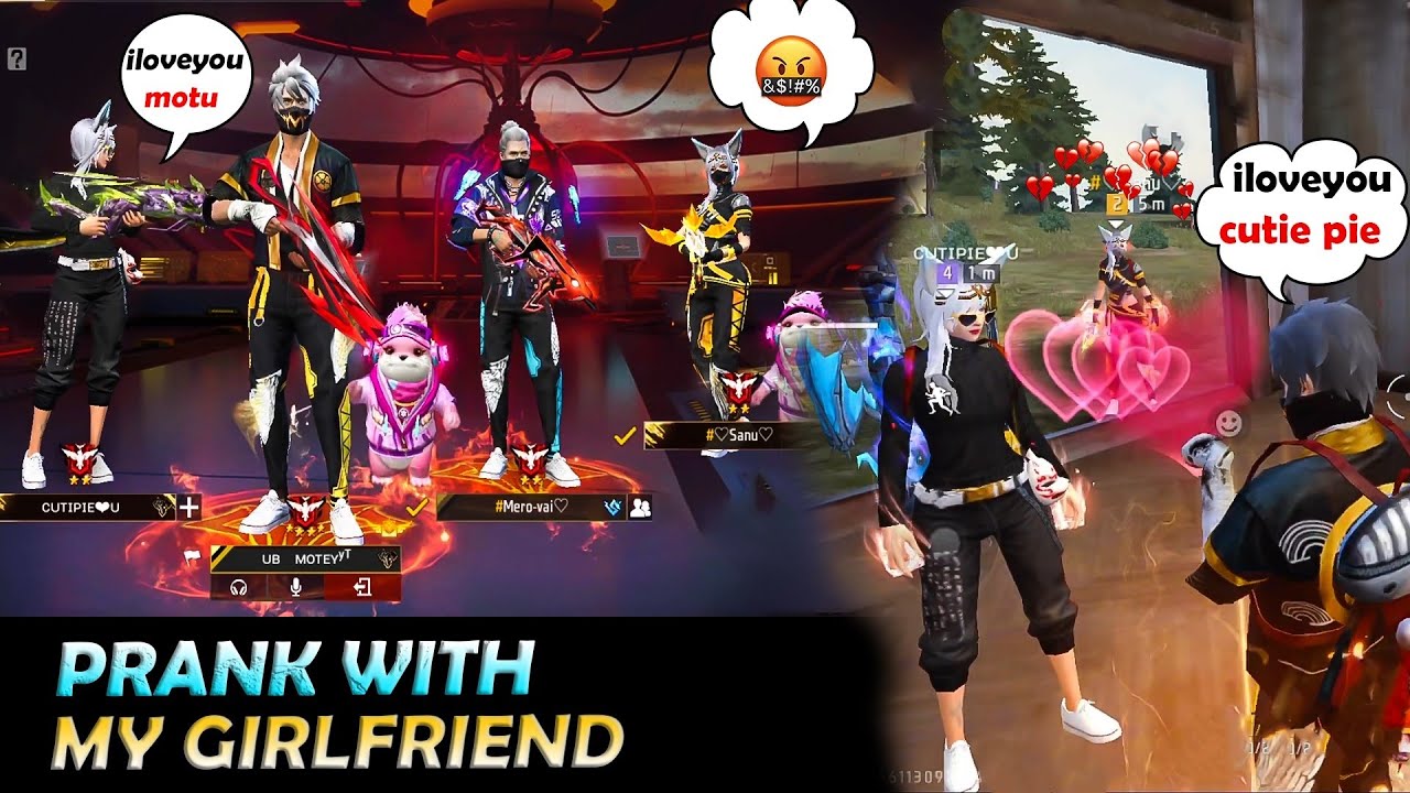 Jealousy Prank On My Girlfriend 🤭 Freefire ❤️ || Gone Emotional 🥺 || Garena Freefire 💔