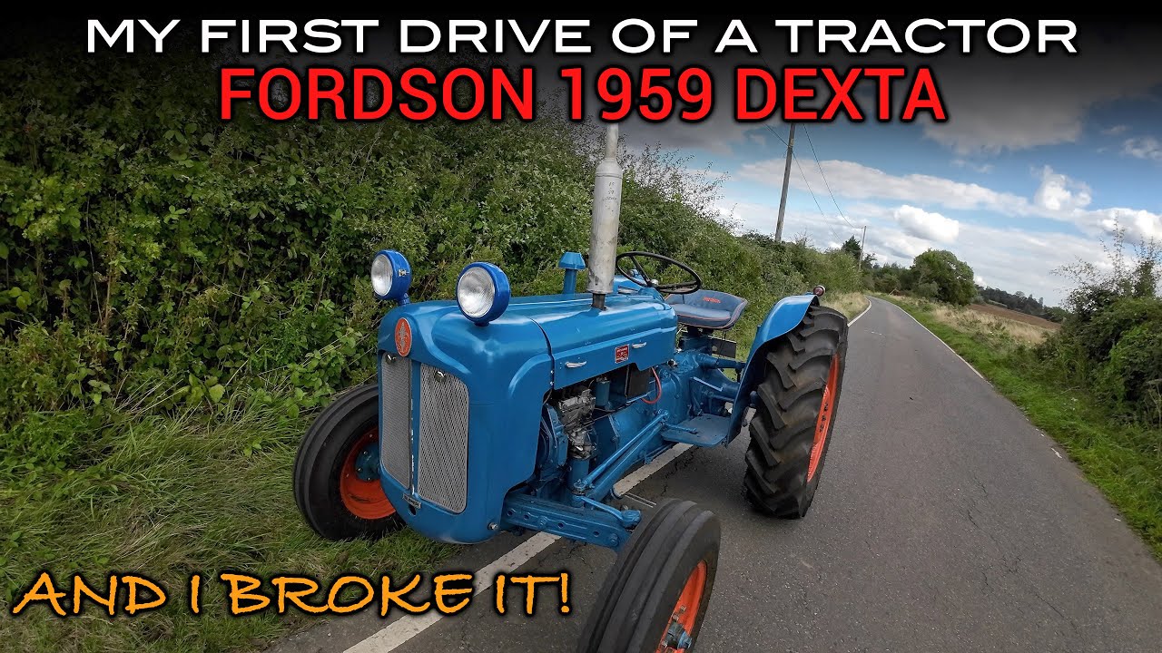 I Drive a Tractor For the First Time Ever! | Fordson Dexta 1959