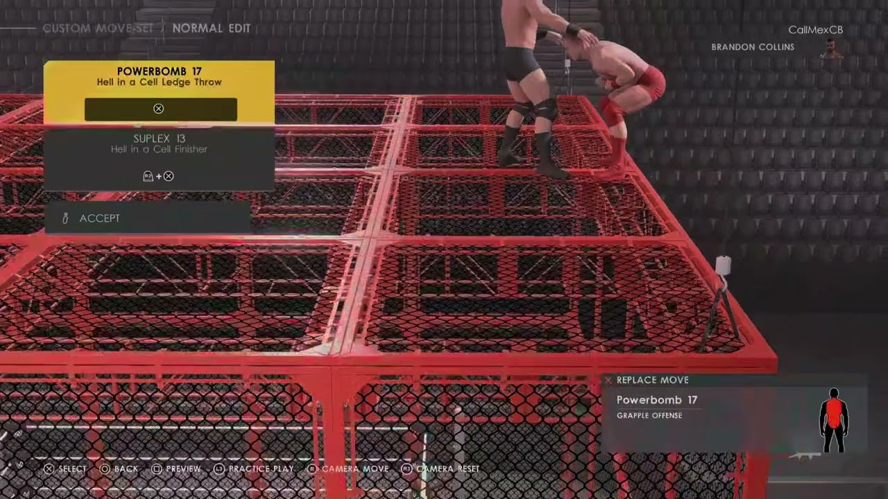 WWE 2K22 Brandon Collins Moveset