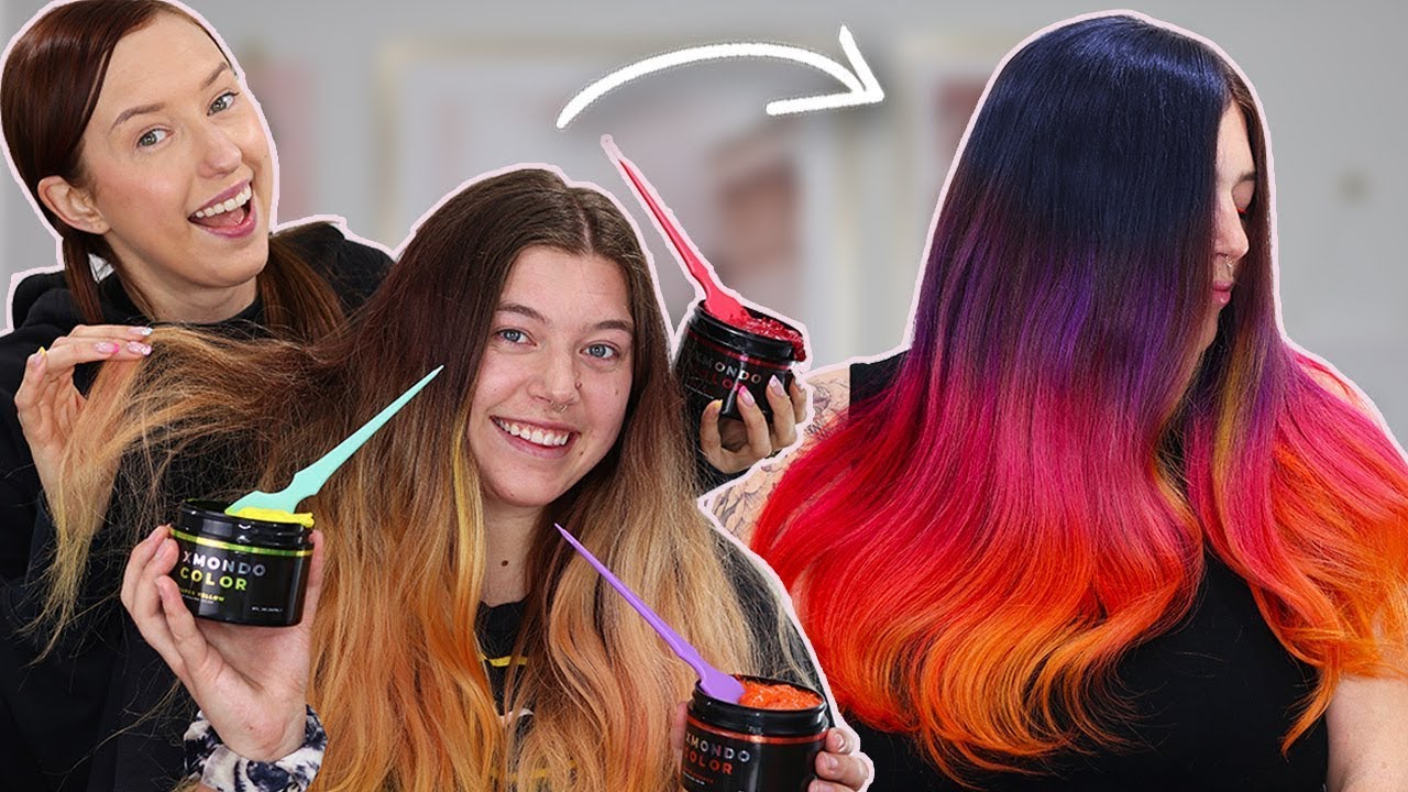 Testing 6 XMONDO Colors on my Sister's Hair!