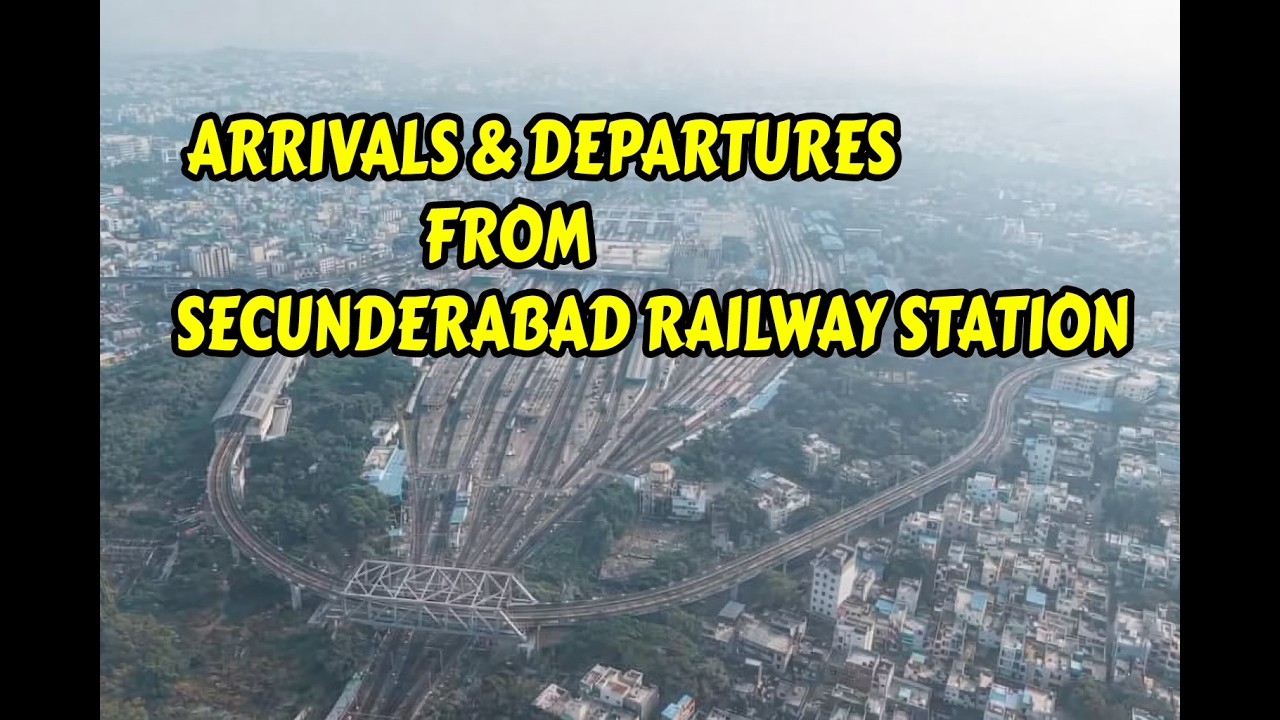 ARRIVALS AND DEPARTURE OF TRAINS FROM SECUNDERABAD RAILWAY STATION  || INDIAN RAILWAYS || WAP7 ,WAP4