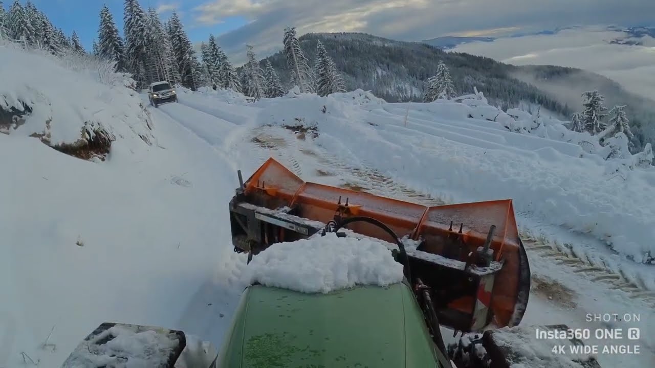 Winterdienst 2024 ❄️ Fendt 211 ❄️ wet snow ❄️ #fendt #relaxing #snowplow #nature