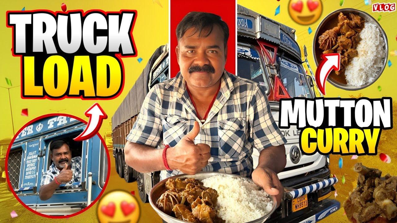 Chandan babu company se bahar 😡 || Mutton curry 🍖 | Truck Loading 😃 #vtravelvlogs 