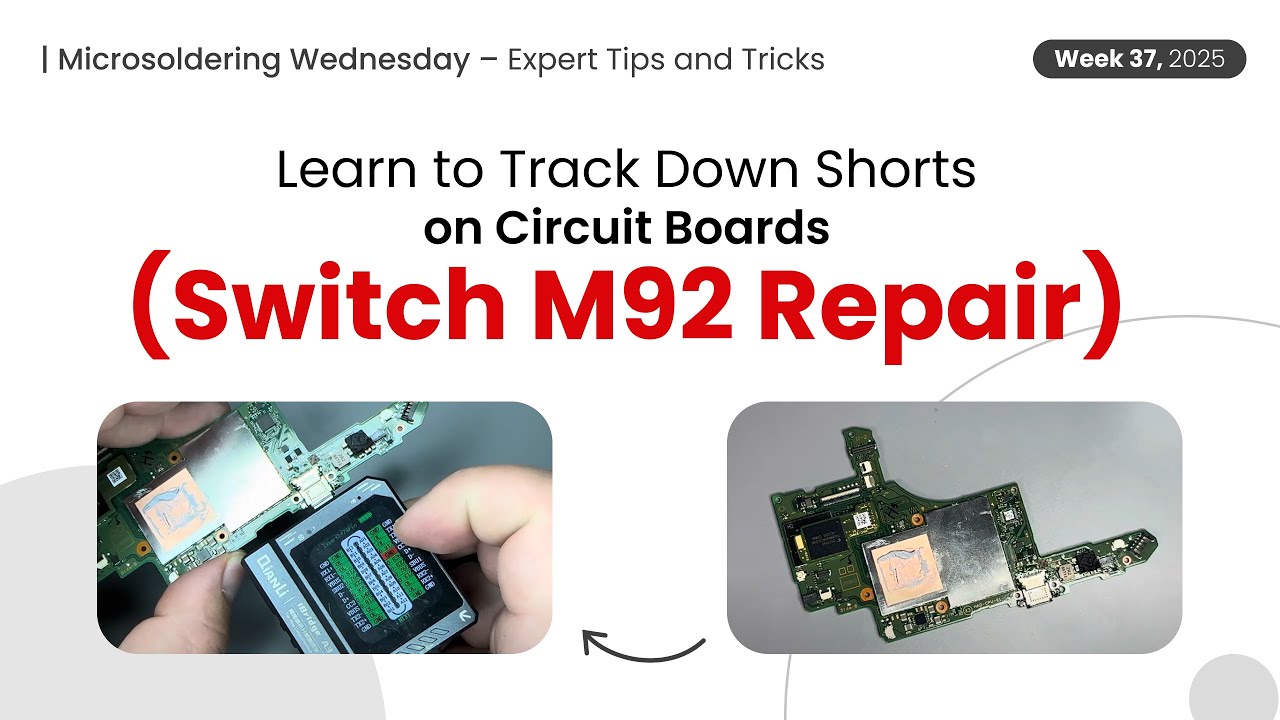 Learn to Track Down Shorts on Circuit Boards (Switch M92 Repair)
